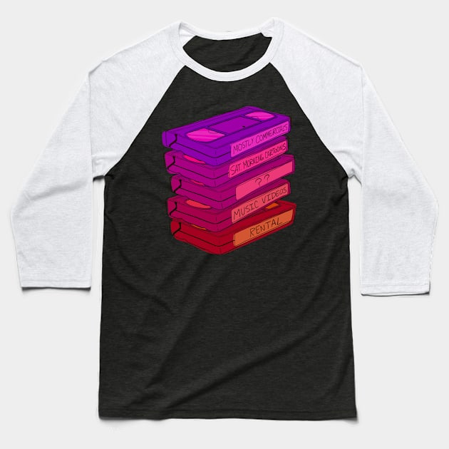 My VHS Recordings Baseball T-Shirt by jzanderk